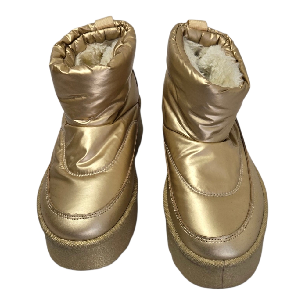 Charlotte Russe Gold Winter Boots
